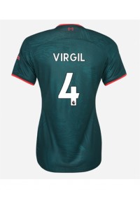 Liverpool Virgil van Dijk #4 Fotballdrakt Tredje Klær Dame 2022-23 Korte ermer